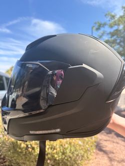 Matte Black Ultraflite Motorcycle Helmet Large