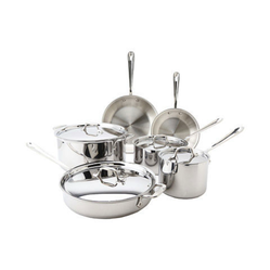 All-Clad D3 Stainless 3-ply Bonded Cookware Set  10 piece Set