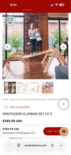Montessori climbing set