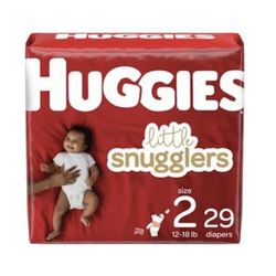 Huggies Little Snuggles Size 2 29 Pack And Pampers Sensitive Wipes 168 Pack