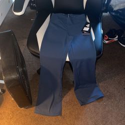 Flared Dark Blue Leggings