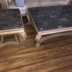 Marble Coffee N End Table W/couch
