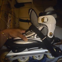 Inline Roller Skates Black and White