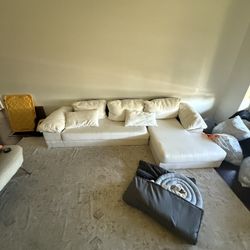 White Sectional Couch FREE 