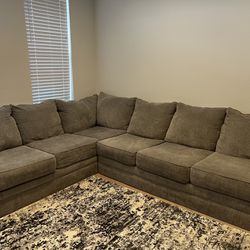 Large Light Grey Sectional 