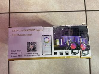 Led spot lights set of 4 underwater capabilities