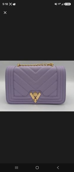 Valentino Orlandi Chevron Crossbody - Purple