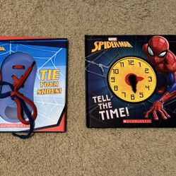 Spiderman Books/Tie Your Shoes & Tell the Time