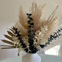 Everlasting Pampas Grass Centerpiece / Dried Arrangement / Bouquet