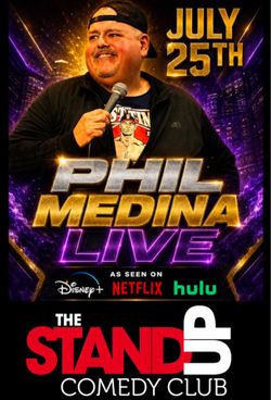 FREE COMEDY CLUB TICKETS. To see NETFLIX AND HULU Comedian Phil Medina