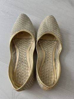 Gold Indian Shoes