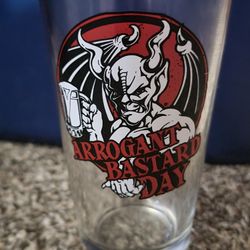 Arrogant Bastard Ale Pint Glass