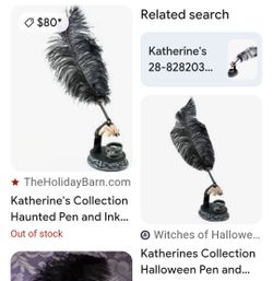 Katherine's Collection Haunted Pen and Inkwell