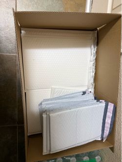 Poly mailers various sizes and clear poly bags
