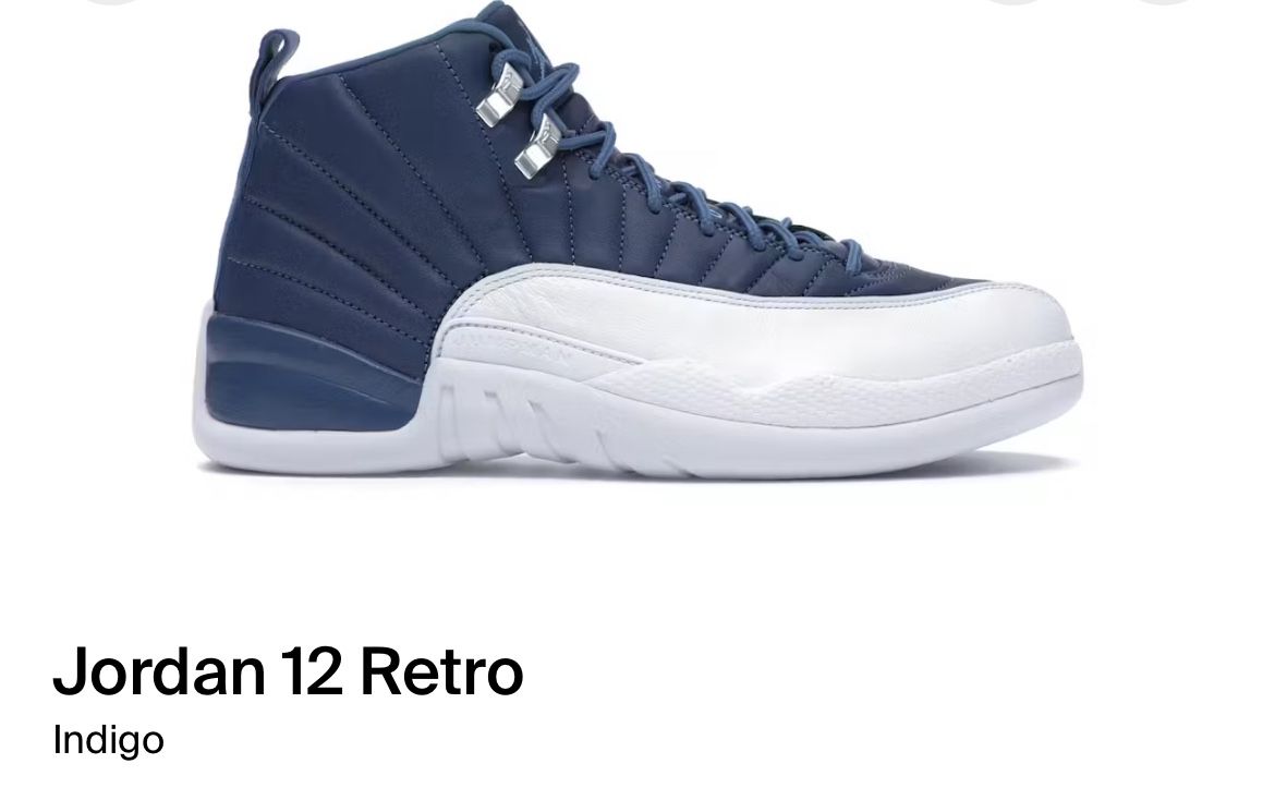 Jordan 12 Indigo Size 10