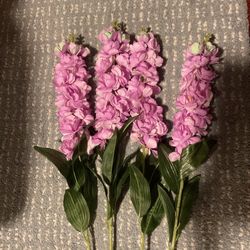 Artificial Lilac Flowers With Greenery 