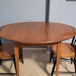 Wooden Dining Table With Chairs