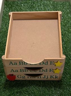 3 Wooden Letter Trays
