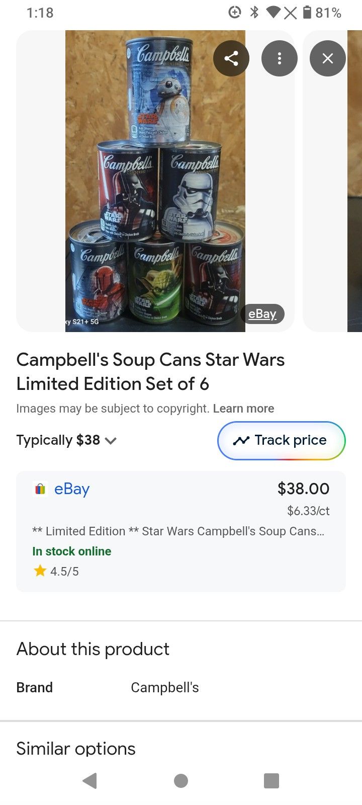 Campbell's Collectibles Star Wars Set