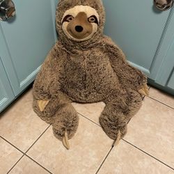 Large Plush Stuffed Sloth 
