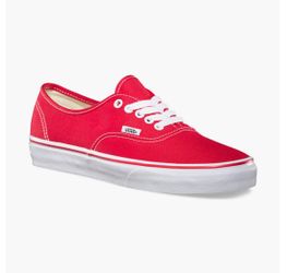 VANS Authentic Red Shoes men size 6 women’s 7.5
