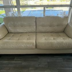 Comfortable White Sofa