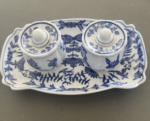 Porcelain Inkwells Meissen Read Below 