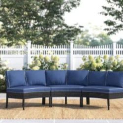 Two Colors Available Curved Patio Furniture Set Round Patio Furniture Brand New Patio Outdoor Sofa Set Brand New In The Box 🆕🚎🛺