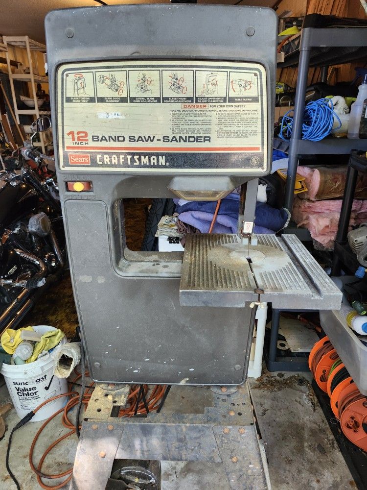 12" Sears Craftsman Band Saw And Sander