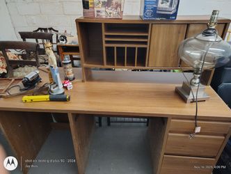 Desk Draw With Cabinets And Storage Rack In Good Shape $50 OBO 