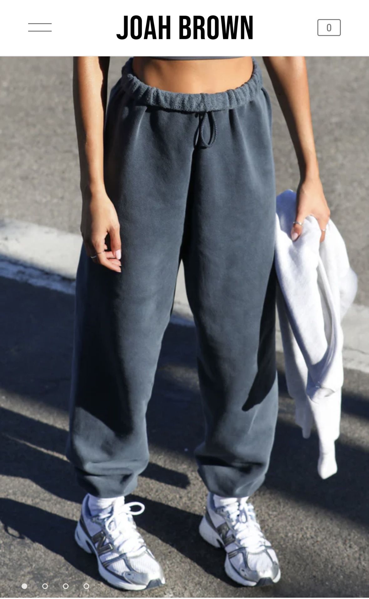 Joah Brown Oversized Jogger in Washed Navy SZ xs/s (sold out online)