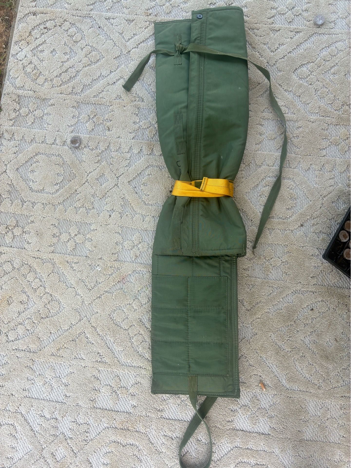 USGI Military M1950 Parachutist Padded Canvas Storage Jump Case Bag Olive Drab