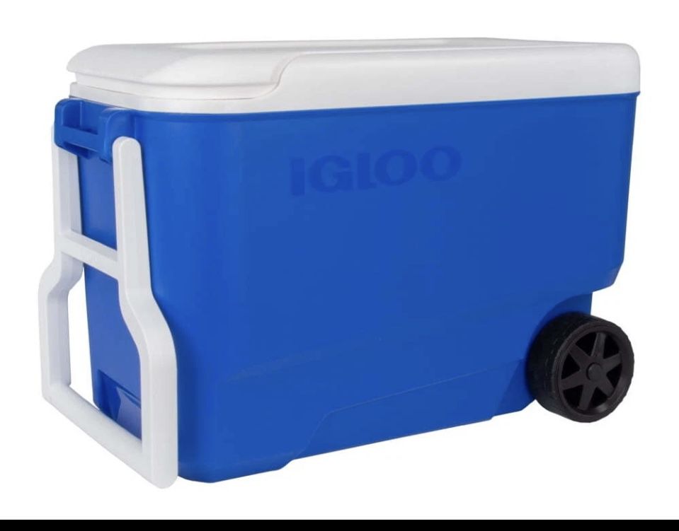 🔥 Brand New Igloo Cooler w/Wheels – $22– MUST GO TODAY
