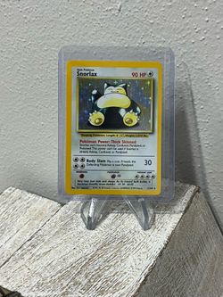 1999 Pokemon Jungle Snorlax Holo 11/64 No Symbol Error Misprint Rare Vintage
