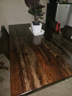 Real Wood table with  4 chairs