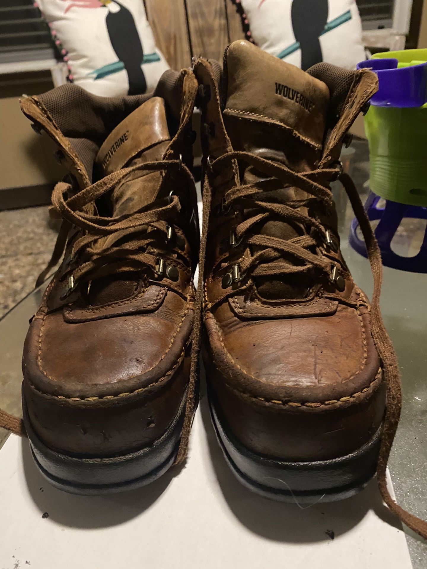 Boots Steel Toes Size 10”1/2