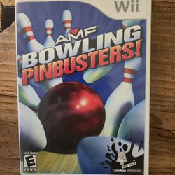 Wii AMF Bowling Pinbusters! game. Complete With Manual