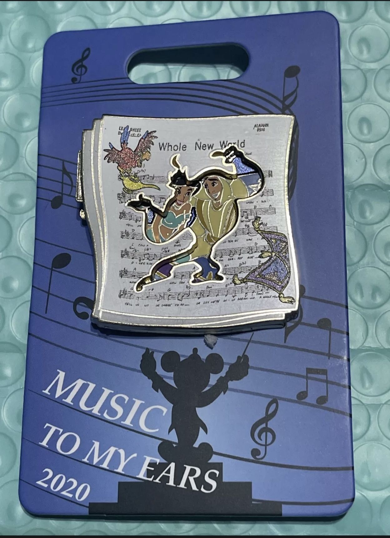 Disney Cast Exclusive Aladdin Jasmine Music To My Ears Pin