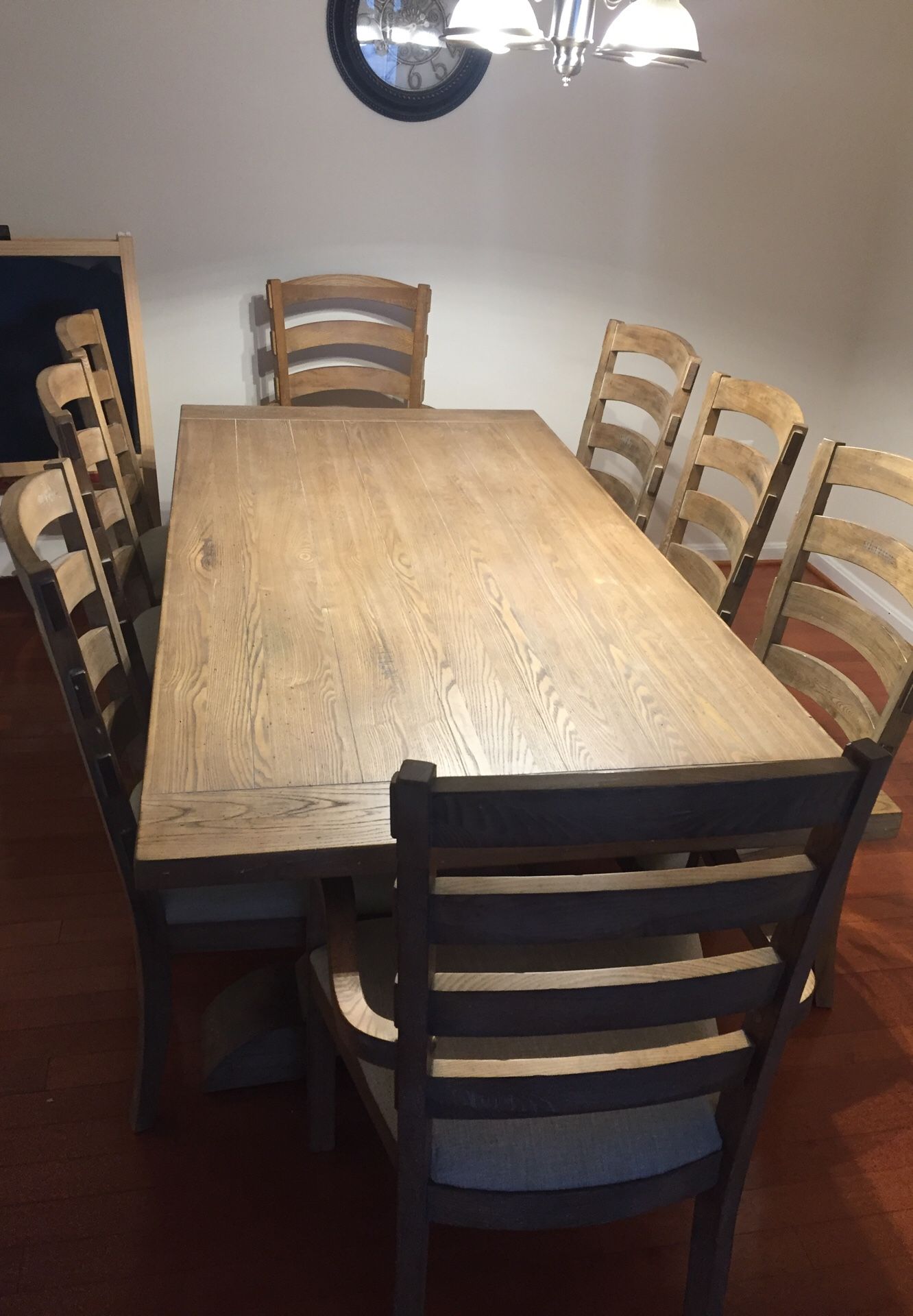 Solid wood 8 chairs Dining table