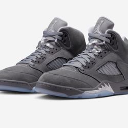 AIR JORDAN 5 “WOLF GREY” MENS SIZE 12 “AUTHENTIC”