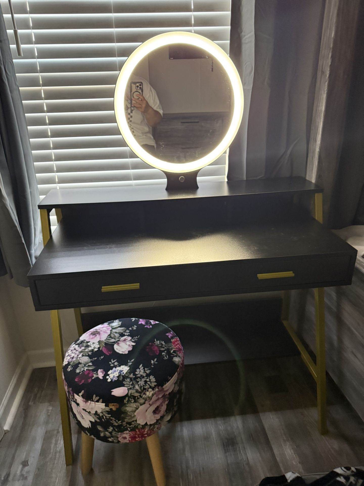 Black And Gold Vanity