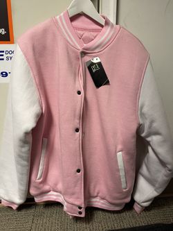 Unisex Plain Varsity Jacket 