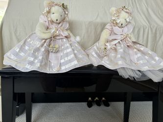 2 Bunnies by The Bay 12” Bears Fully Jointed