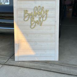 Bubbly Bar Sign 