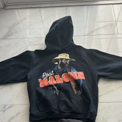 post malone graphic black hoodie 