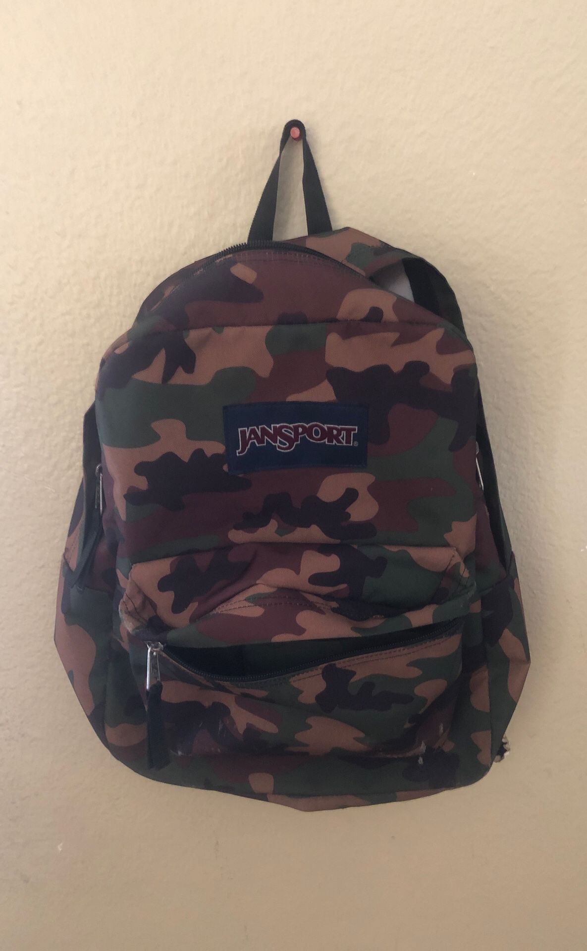 Camouflage Jansport backpack