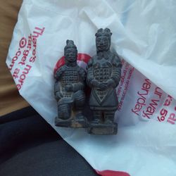 Chinese Antique Clay Soldiers 