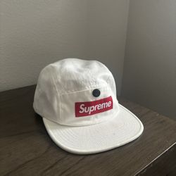 Supreme Snap Button Pocket Camp Cap White
