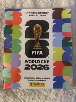 2026 Panini FiFA World Cup sticker book W/6 stickers
