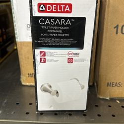 Delta Toilet Paper Holder Bath Hardware Accessory in Brushed Nickel